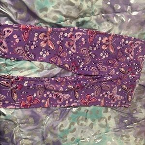 Wonder Nation Purple Butterfly Leggings